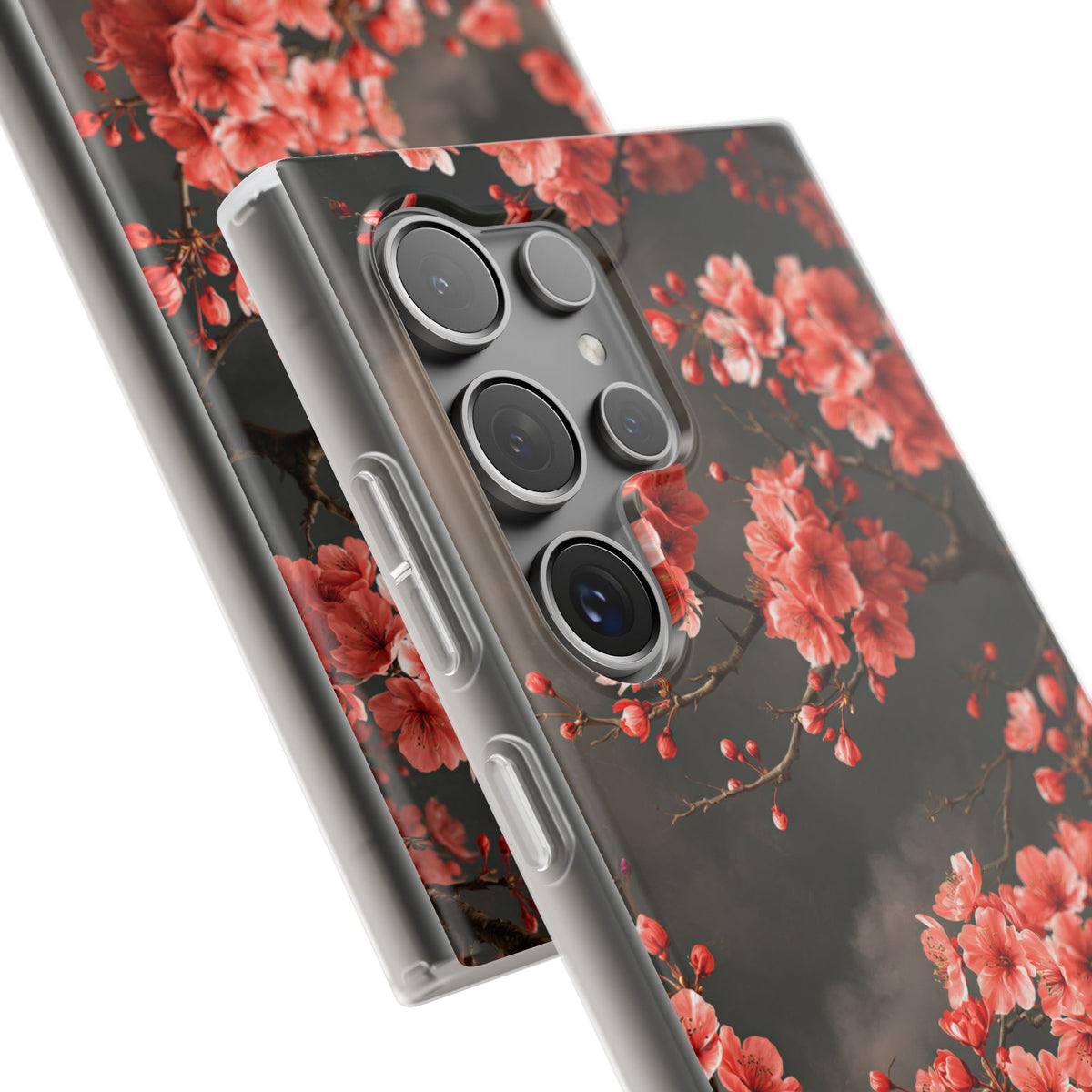Dark Sakura Nocturne · Lite Phone Case for Samsung · Black