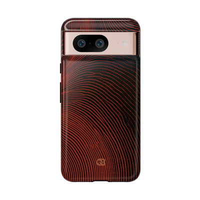 Red Tough Phone Case for Google Pixel - Terracotta Nerve Map