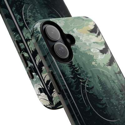 Misty Pine Shadow · Tough+ Phone Case for iPhone · Magsafe
