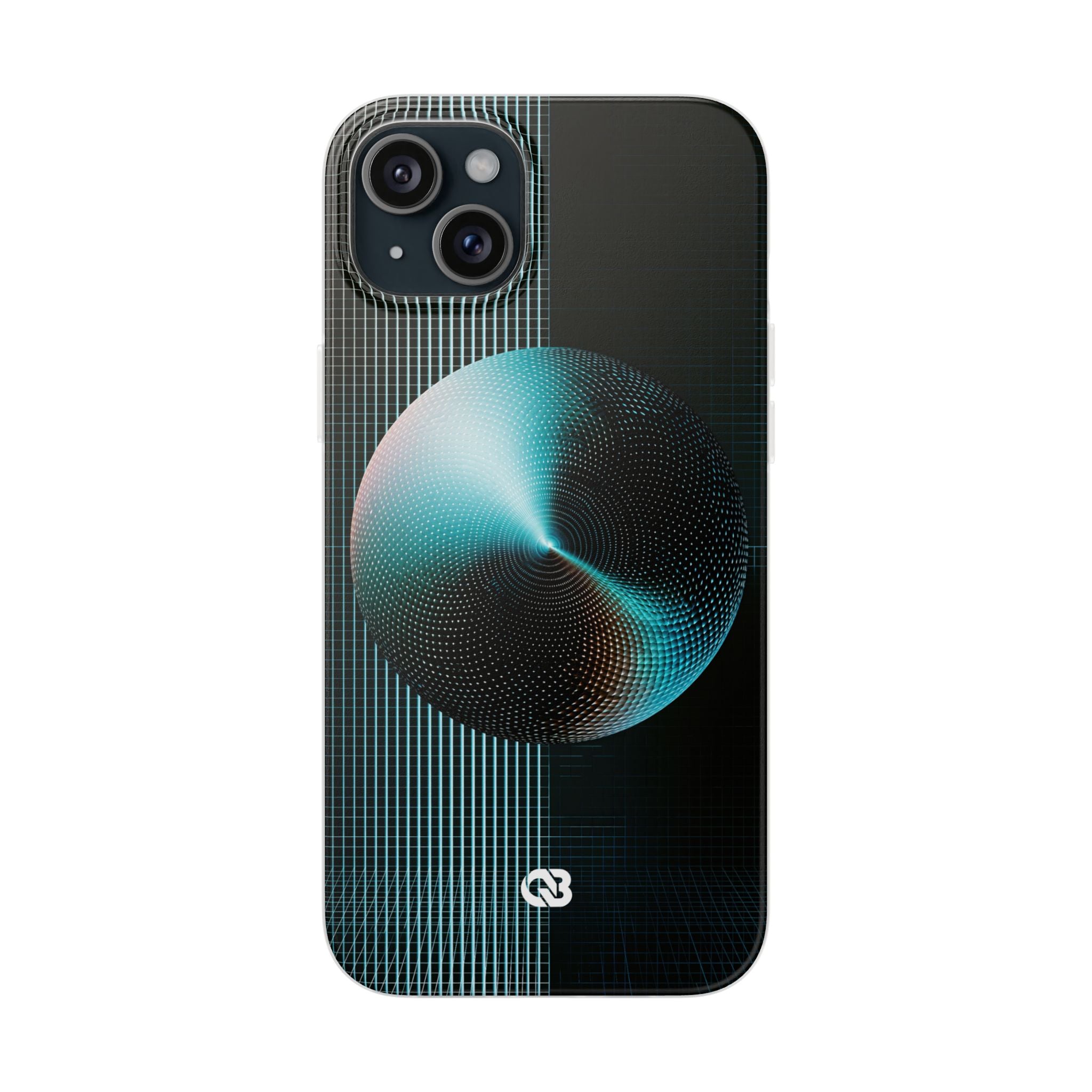 Blue Lite Phone Case for iPhone - Cyan Vector Sphere