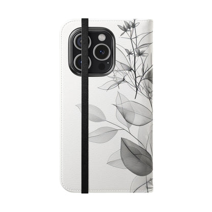 Silver Leaves - iPhone 15 Pro Case - Wallet