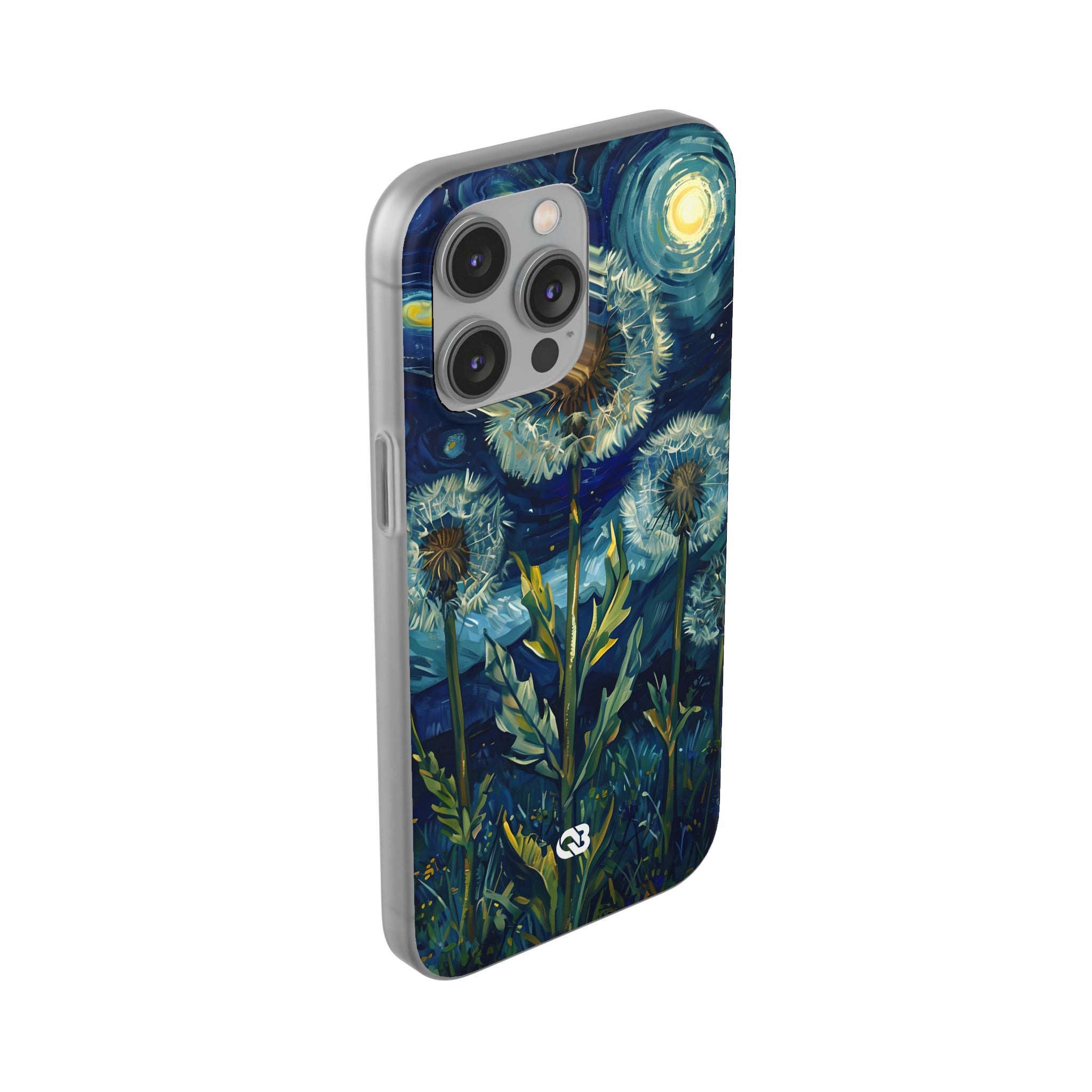 Starry Dandelion Swirl · Soft Phone Case for iPhone