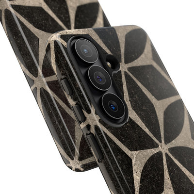 Concrete Mosaic Star · Tough Phone Case for Samsung · Black
