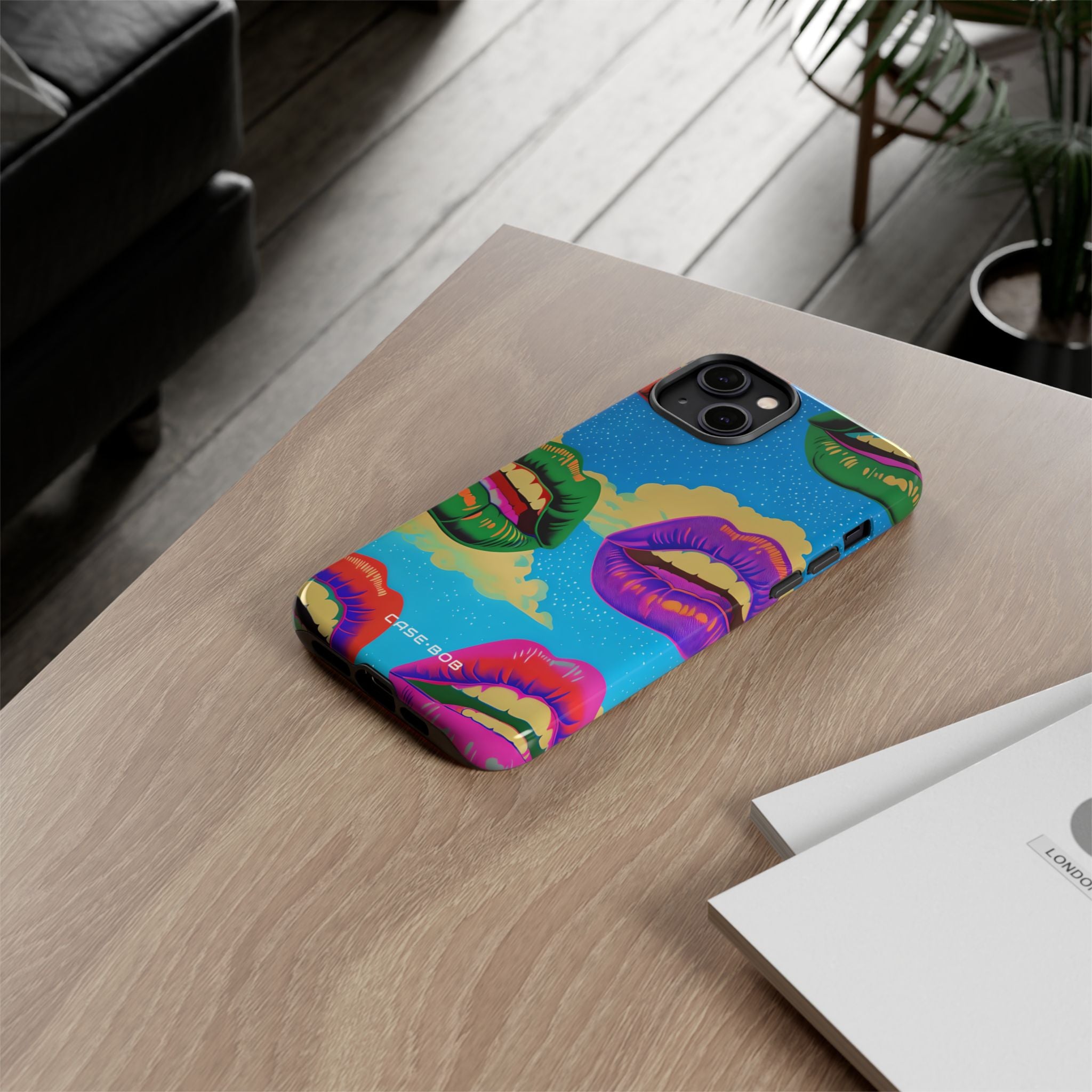 Bunte Lipscape iPhone 14 Plus Case - Tough