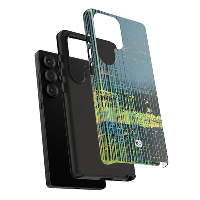 Acid Raster Circuit · Tough Phone Case for Samsung · Teal