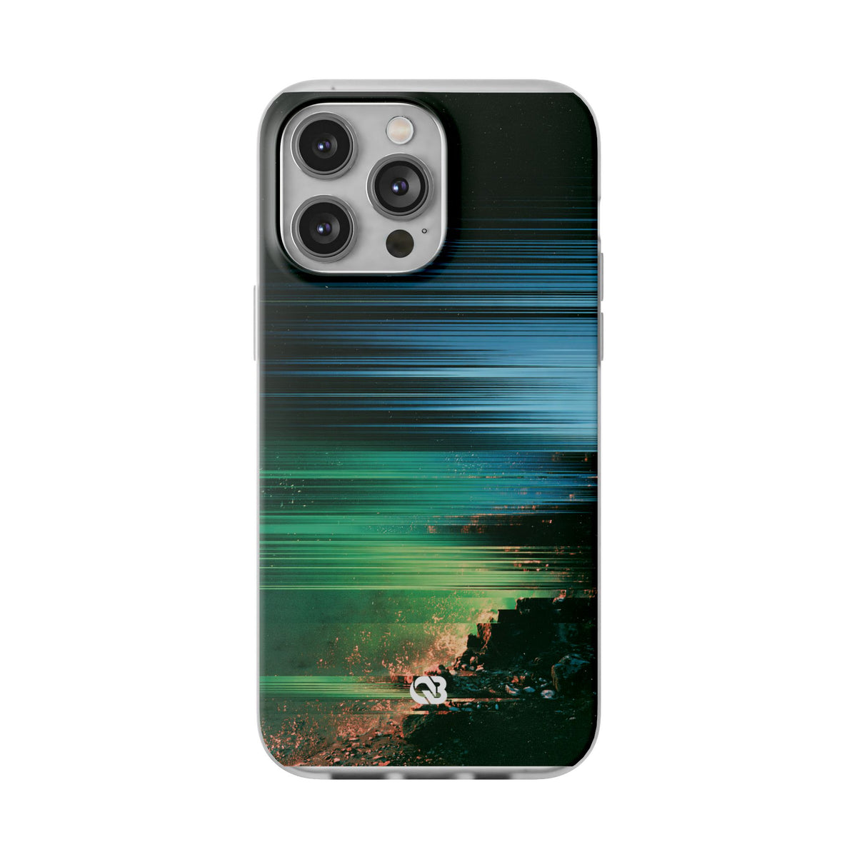 Digital Shoreline Drift · Lite Phone Case for iPhone ·  Teal