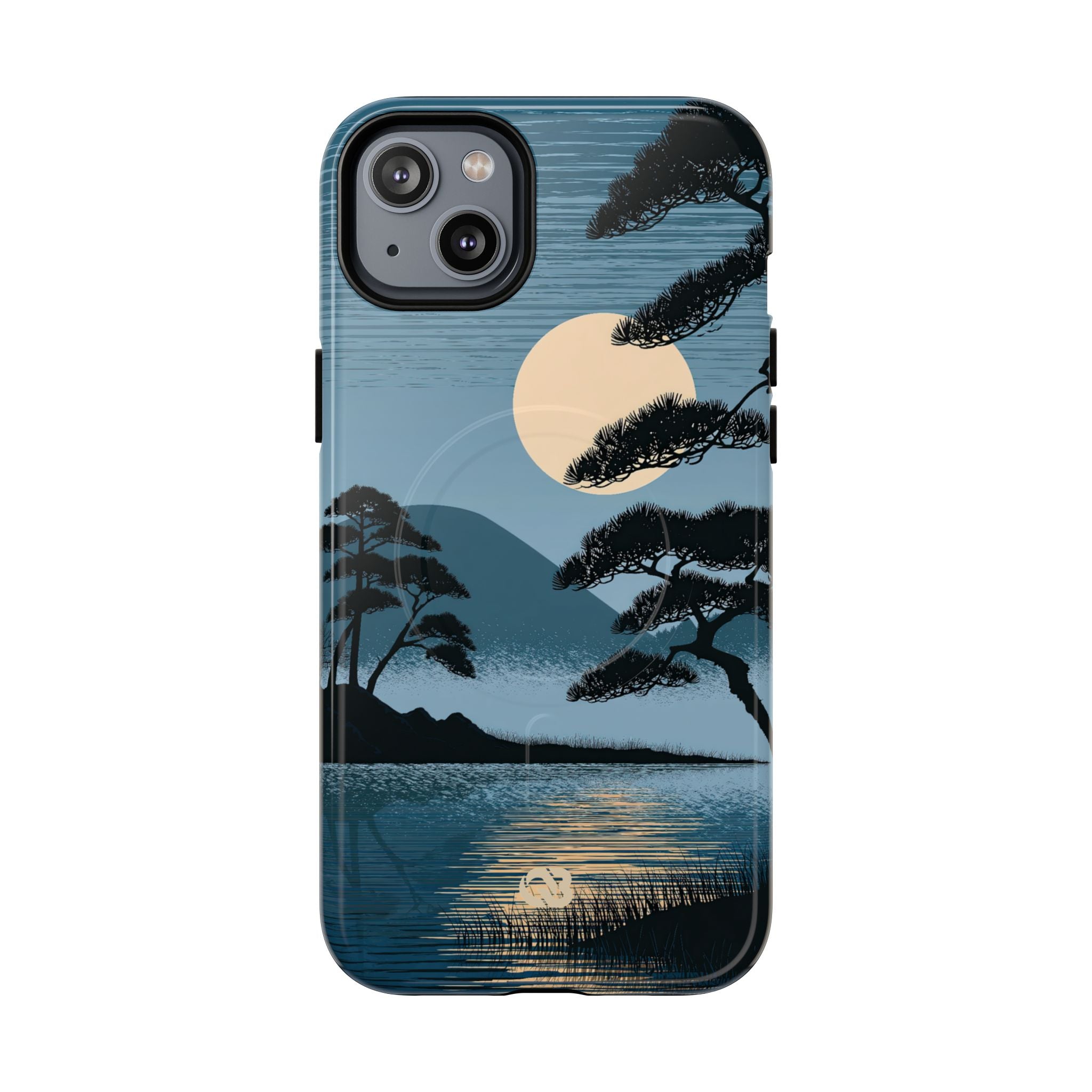 Blue Tough 2.0 Magsafe Phone Case for iPhone - Midnight Kyoto Pine