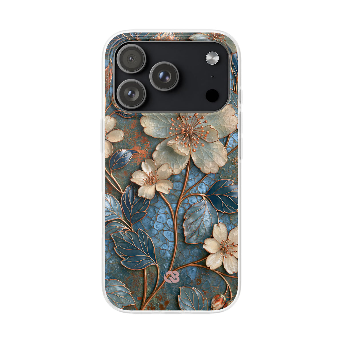 Gilded Blossom Reverie · Lite Phone Case for iPhone ·  Teal