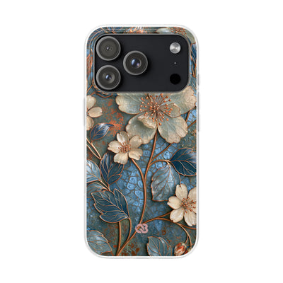 Gilded Blossom Reverie · Lite Phone Case for iPhone ·  Teal