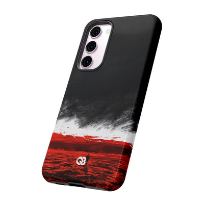 Crimson Horizon · Tough Phone Case for Samsung · Black