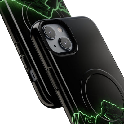 Nordic Mountain Contour · Tough 2.0 Magnetic Phone Case for iPhone · Black