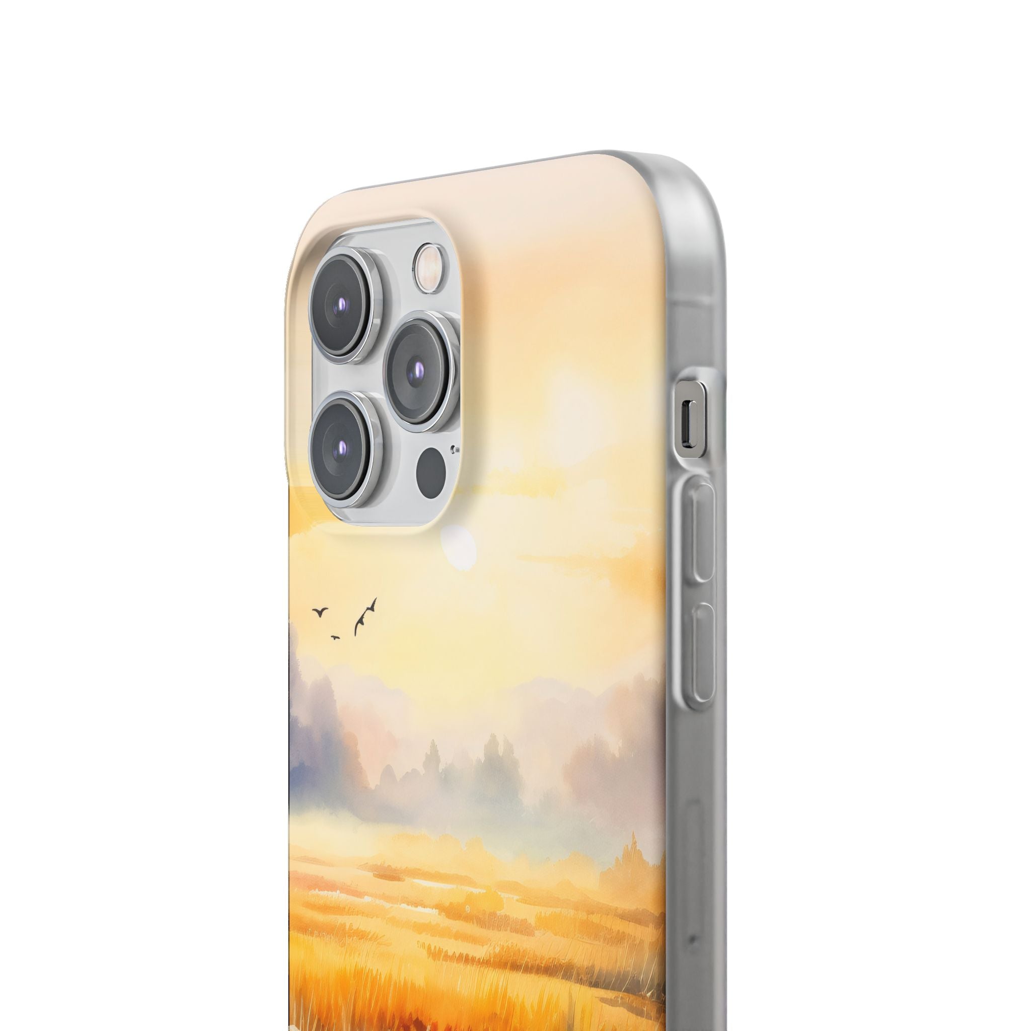 Glødende Solopgang iPhone 14 Pro Max Cover - Blød