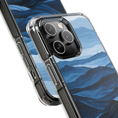 Blue Impact MagSafe Phone Case for iPhone - Cobalt Ridge Tides