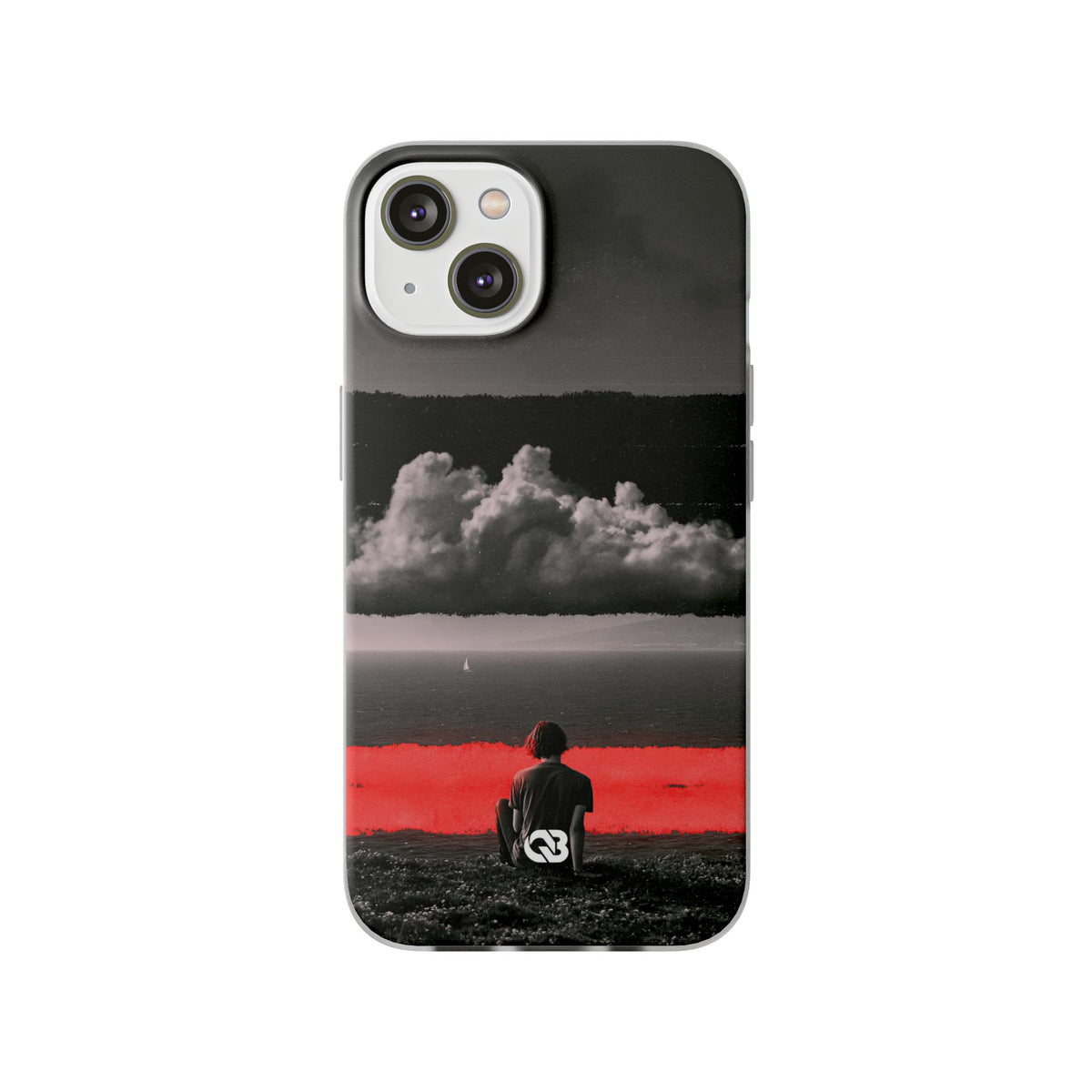 Crimson Horizon · Lite Phone Case for iPhone ·  Black