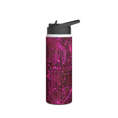 Magenta Circuit Trace · Insulated Water Bottle · Pink