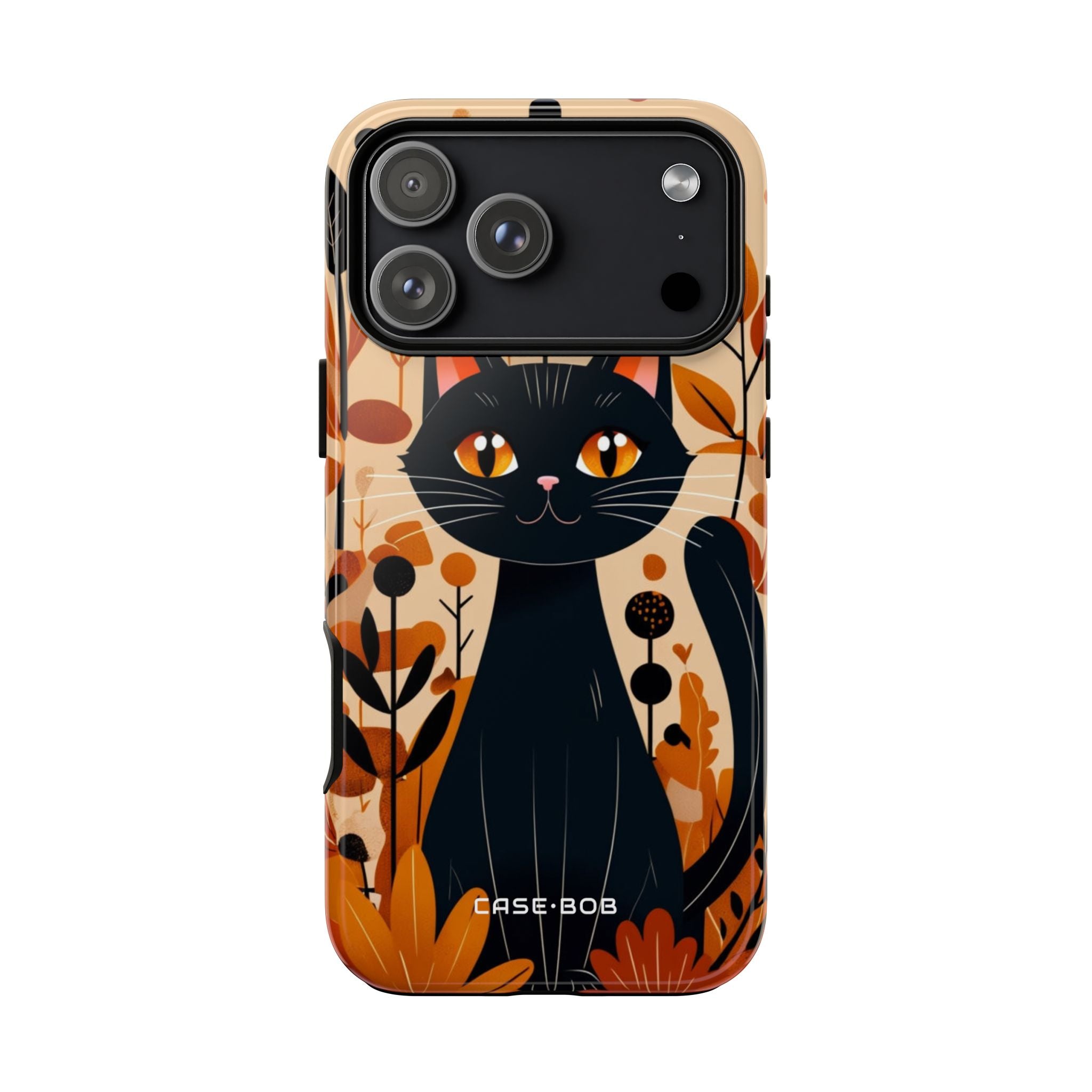 Black Cat Glow iPhone 17 Pro Max Case - Tough - CASE•BOB