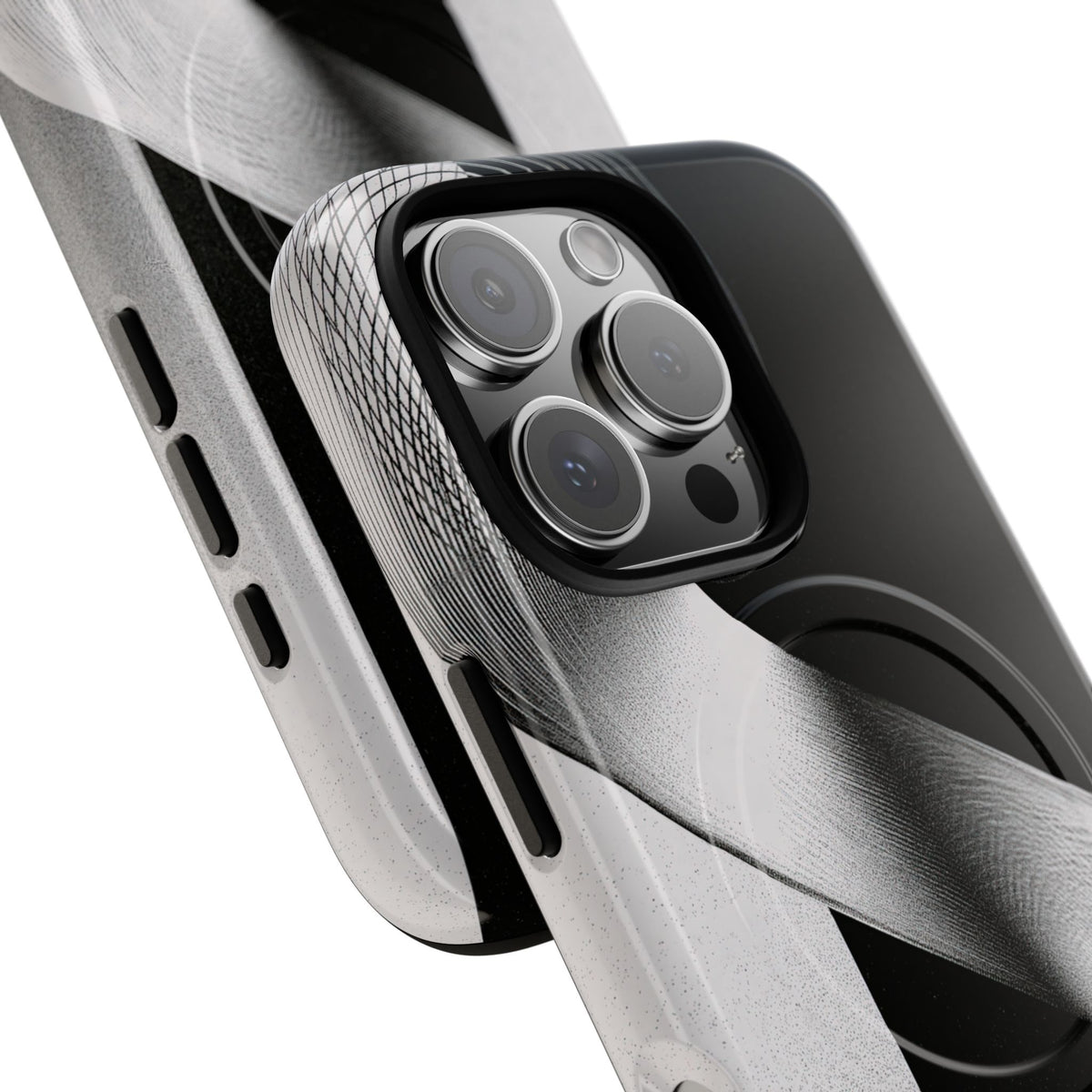 Orbital Helix · Tough 2.0 Magnetic Phone Case for iPhone · Black