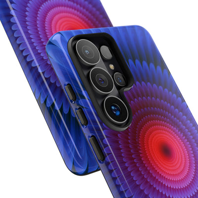 Radial Spectrum Bloom · Tough Phone Case for Samsung · Blue
