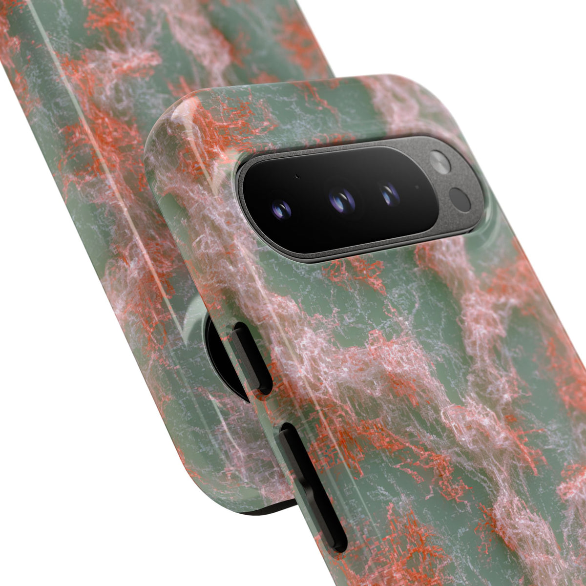 Coral Pixel Matrix · Tough Phone Case for Pixel ·  Green
