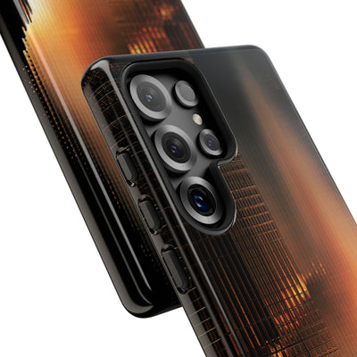 Luminous Grid · Tough Phone Case for Samsung · Black