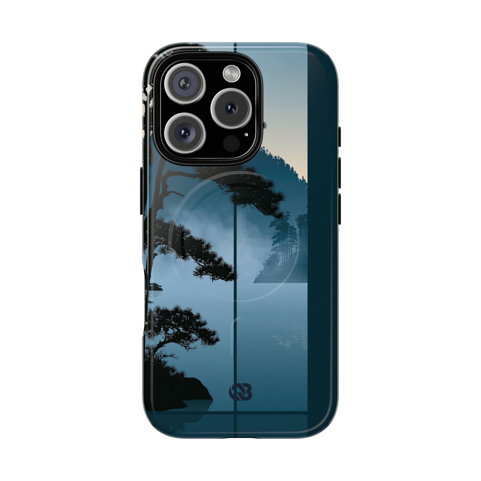 Blue Tough 2.0 Magsafe Phone Case for iPhone - Kyoto Mist Pine