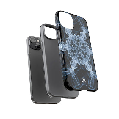 Blue Tough Phone Case for iPhone - Glacial Smoke Crown