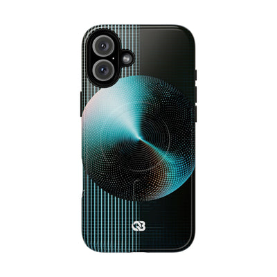 Blue Tough 2.0 Magsafe Phone Case for iPhone - Cyan Vector Sphere