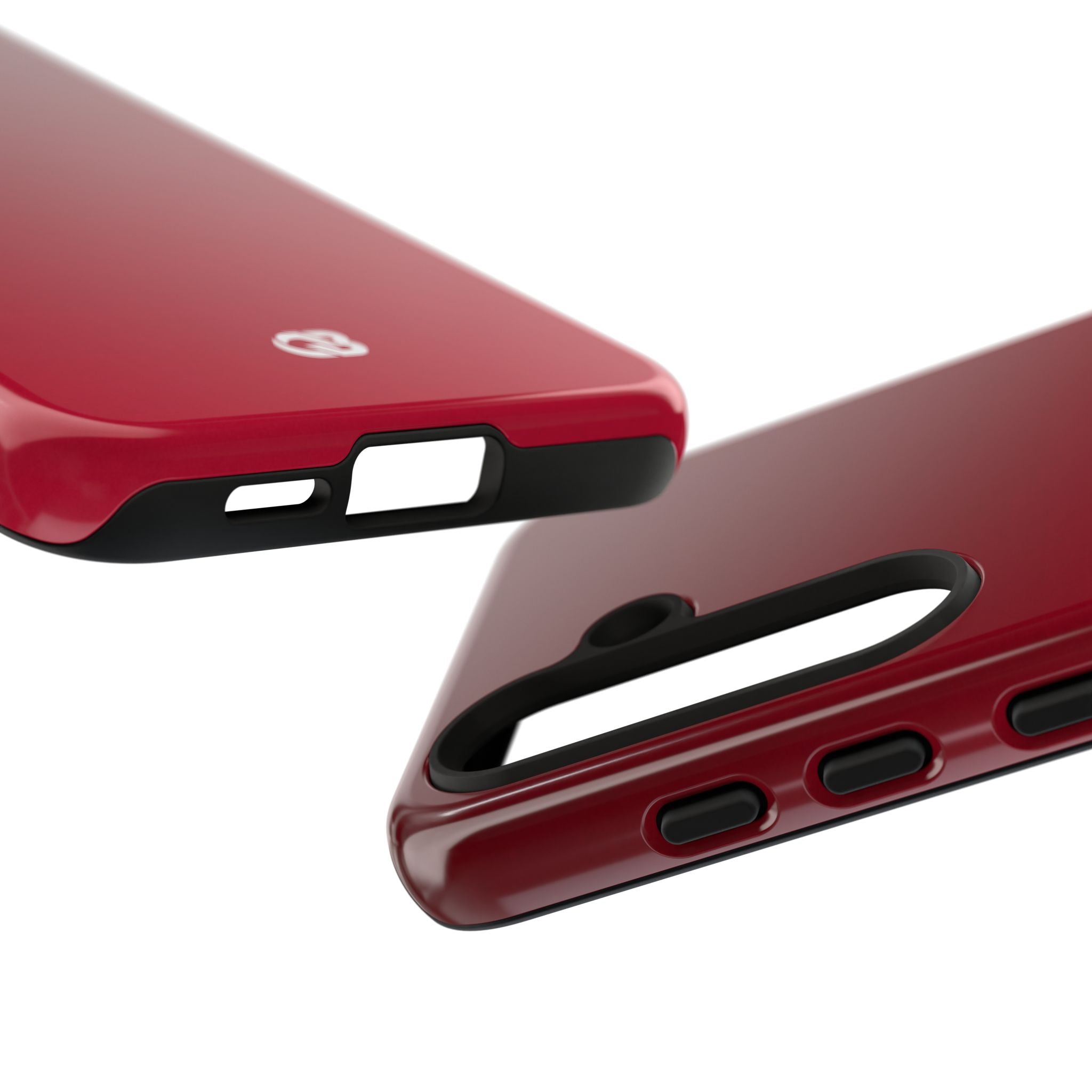 Red Tough Phone Case for Samsung - Crimson Velvet Fade