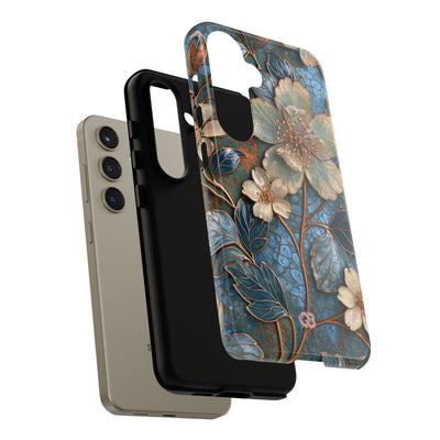 Gilded Blossom Reverie · Tough Phone Case for Samsung · Teal