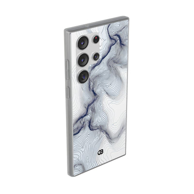 White Lite Phone Case for Samsung - Nordic Ridge Topo
