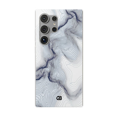 White Lite Phone Case for Samsung - Nordic Ridge Topo