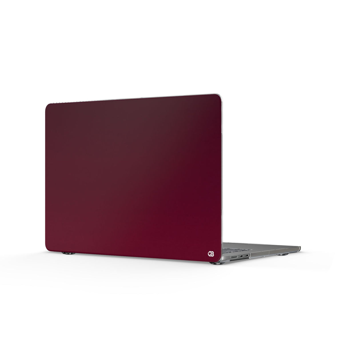 Bordeaux Spectrum · Clear Hard Case for MacBook · Red