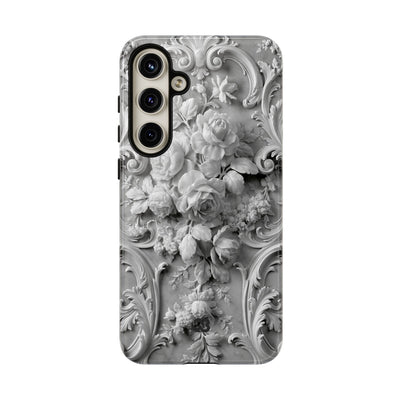 Rococo Marble Rose · Tough Phone Case for Samsung · White
