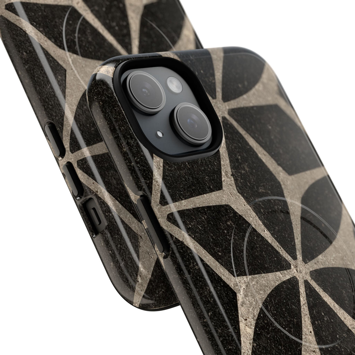 Concrete Mosaic Star · Tough 2.0 Magnetic Phone Case for iPhone · Black