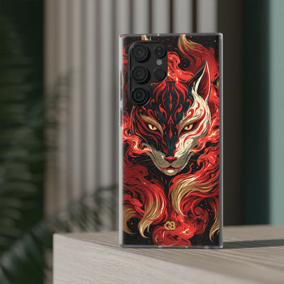 Crimson Kitsune Spirit · Lite Phone Case for Samsung · Red