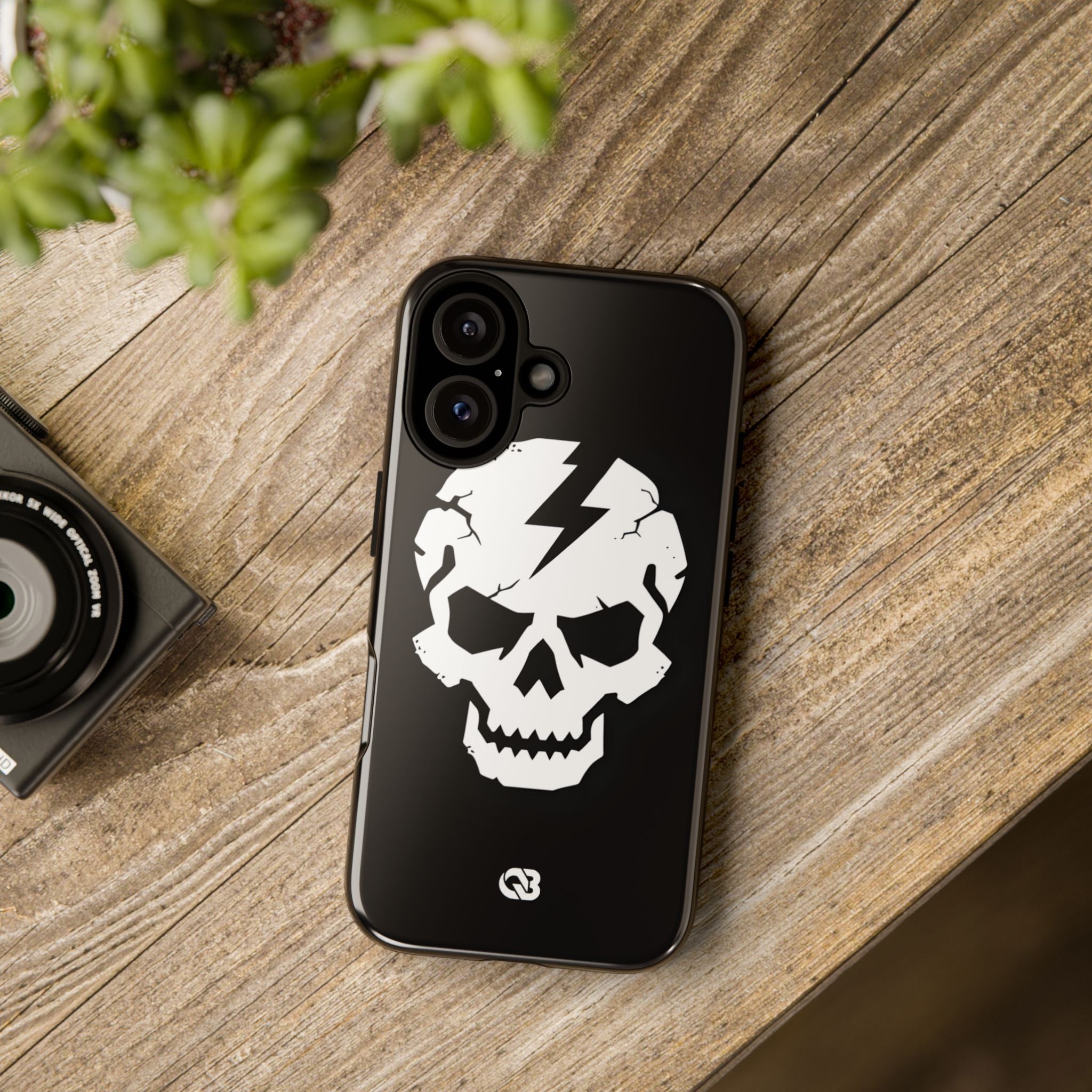 Shattered Bolt Skull · Tough Phone Case for iPhone