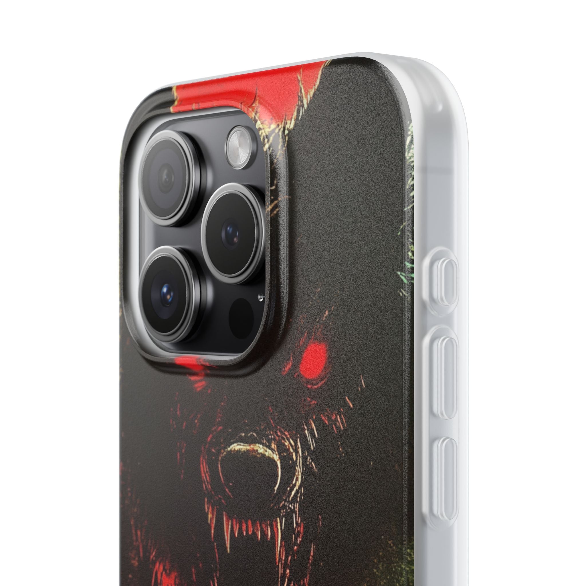 Crimson Wolf iPhone 15 Pro Cover - Blød