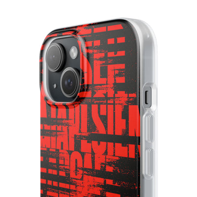 Crimson Redaction · Lite Phone Case for iPhone ·  Black