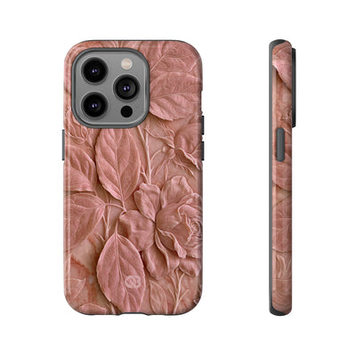 Blush Rose Relief · Tough Phone Case for iPhone · Pink