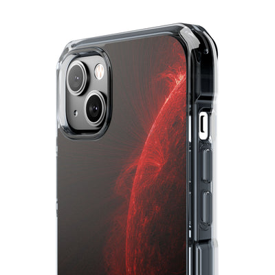 Red Impact MagSafe Phone Case for iPhone - Solar Crimson Flare