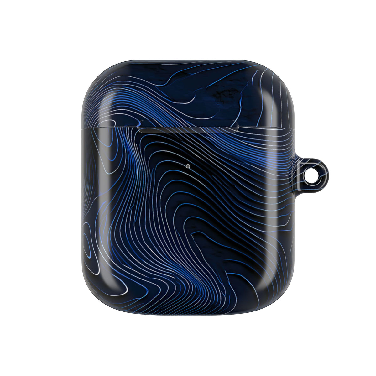 Midnight Topography · Hard Case for AirPods & AirPods Pro · Blue