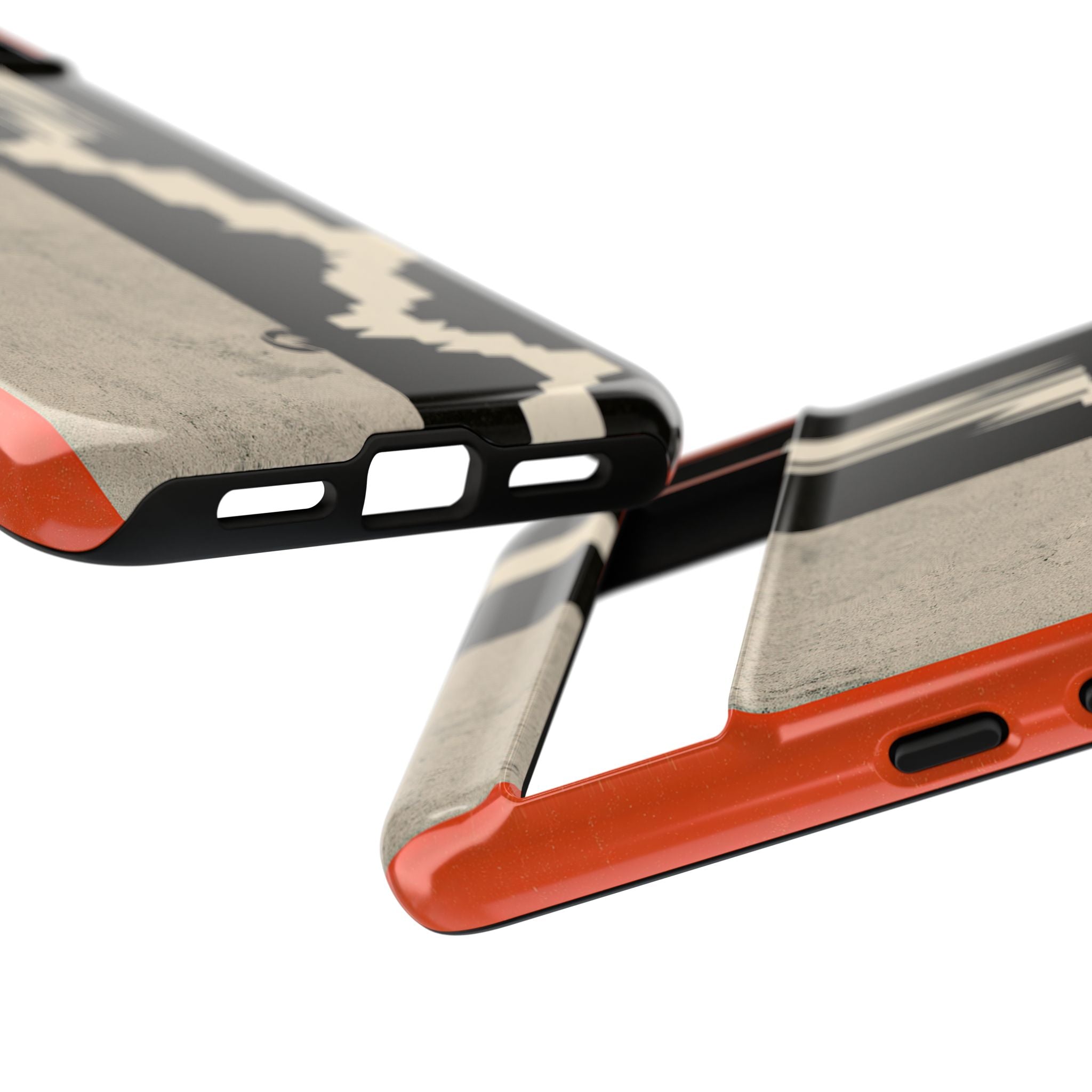 Orange Tough Phone Case for Google Pixel - Orange Monolith Rift