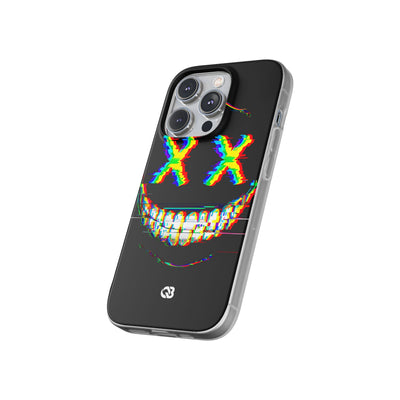 Glitch Grin Distortion · Soft Handyhülle für iPhone