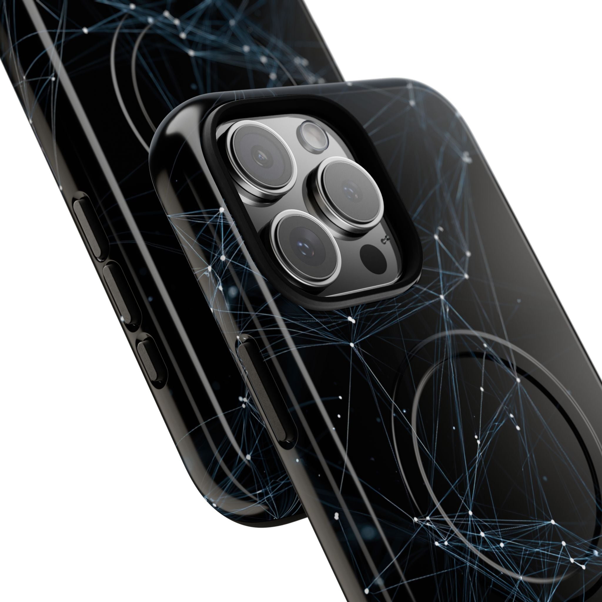 Black Tough 2.0 Magsafe Phone Case for iPhone - Arctic Neural Mesh