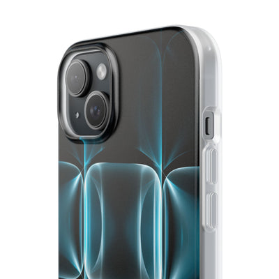 Translucent Cyber Grid · Lite Phone Case for iPhone ·  Teal
