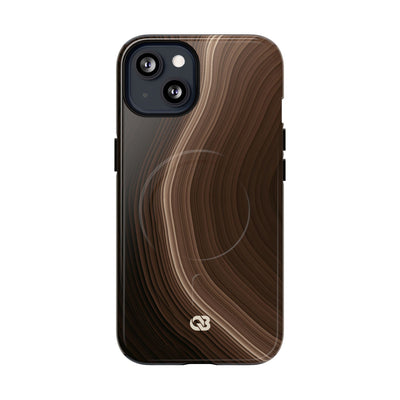 Umber Strata · Tough 2.0 Magnetic Phone Case for iPhone · Brown