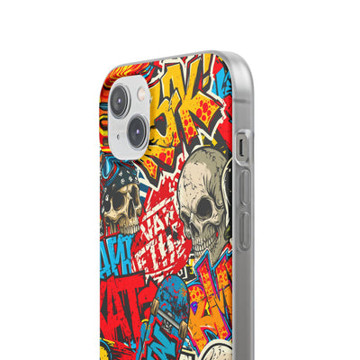 Skate Skull Riot · Lite Phone Case for iPhone ·  Red
