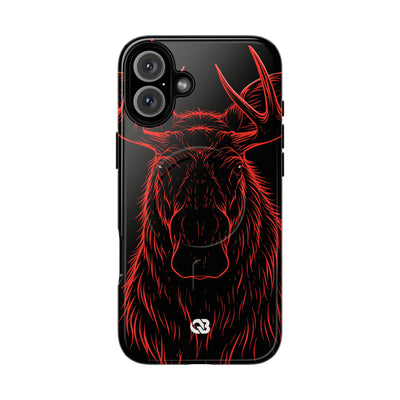 Nordic Moose Contour · Tough 2.0 Magnetic Phone Case for iPhone · Red