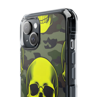 Neon Skull Camo iPhone 15 Plus Case - Impact