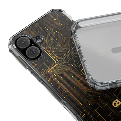 Gold Impact MagSafe Phone Case for iPhone - Amber Core Mainframe